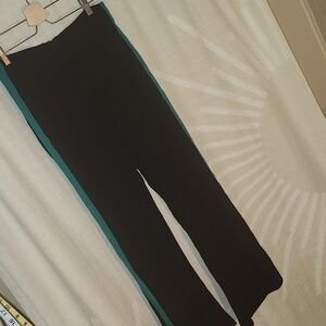 Ett:twa by Anthropologie pant flare pants with green side stripe size 6